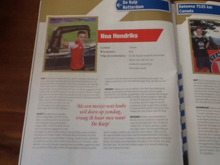 Interview in het Feyenoord Magazine